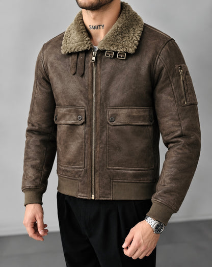 shearling collar