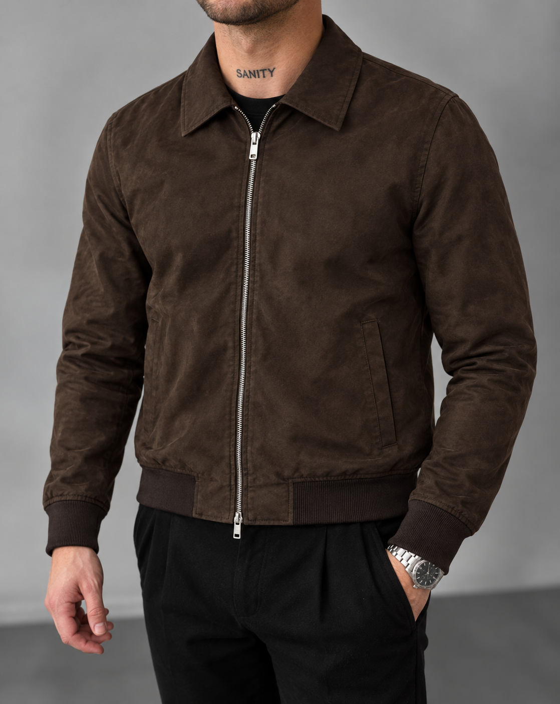 suede leather jacket