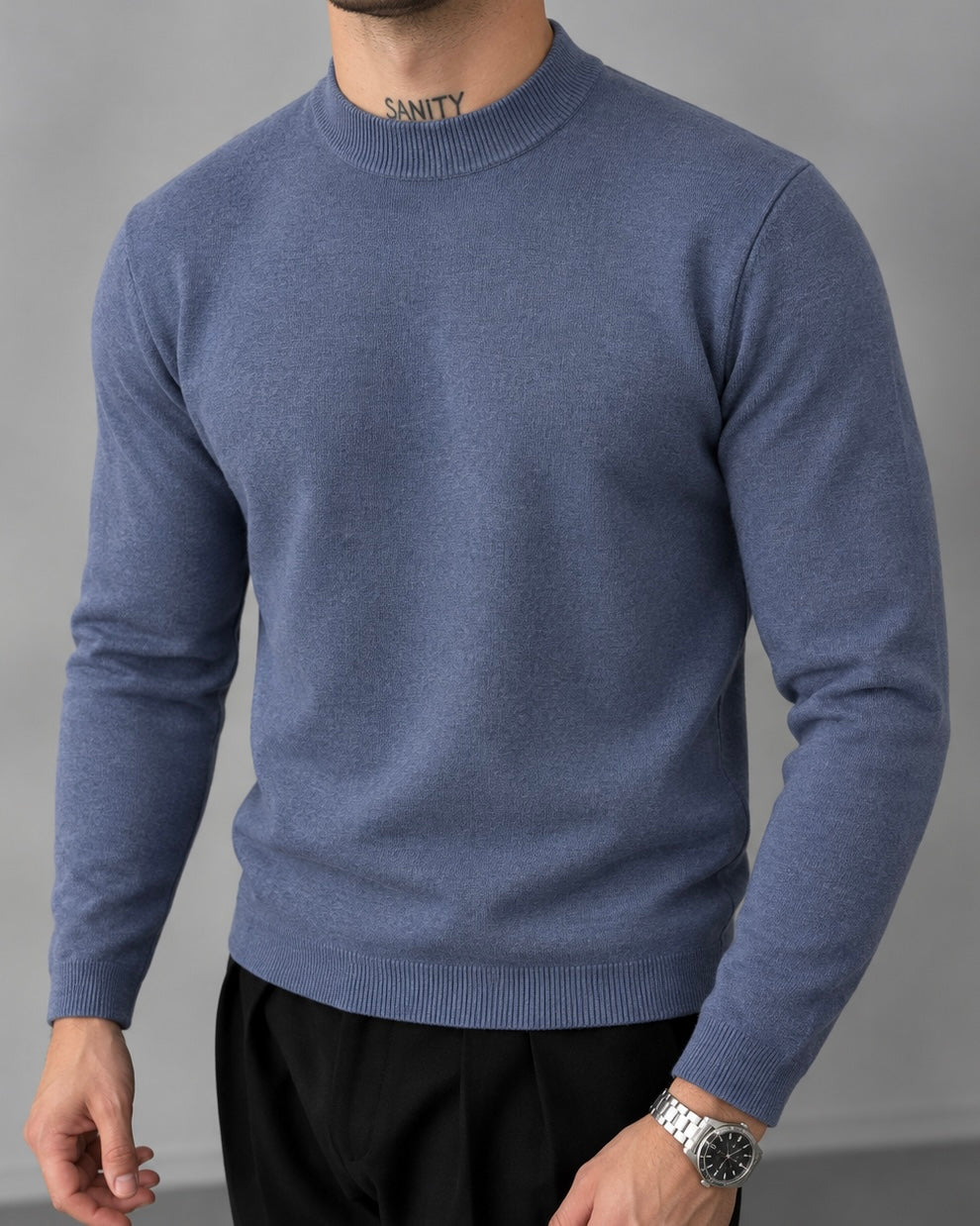 mock neck sweater