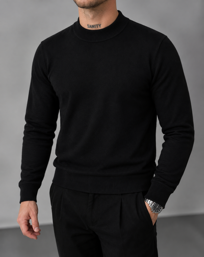 mock neck sweater