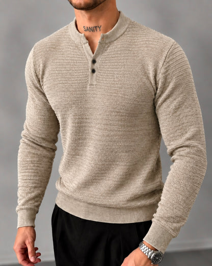 split neck henley
