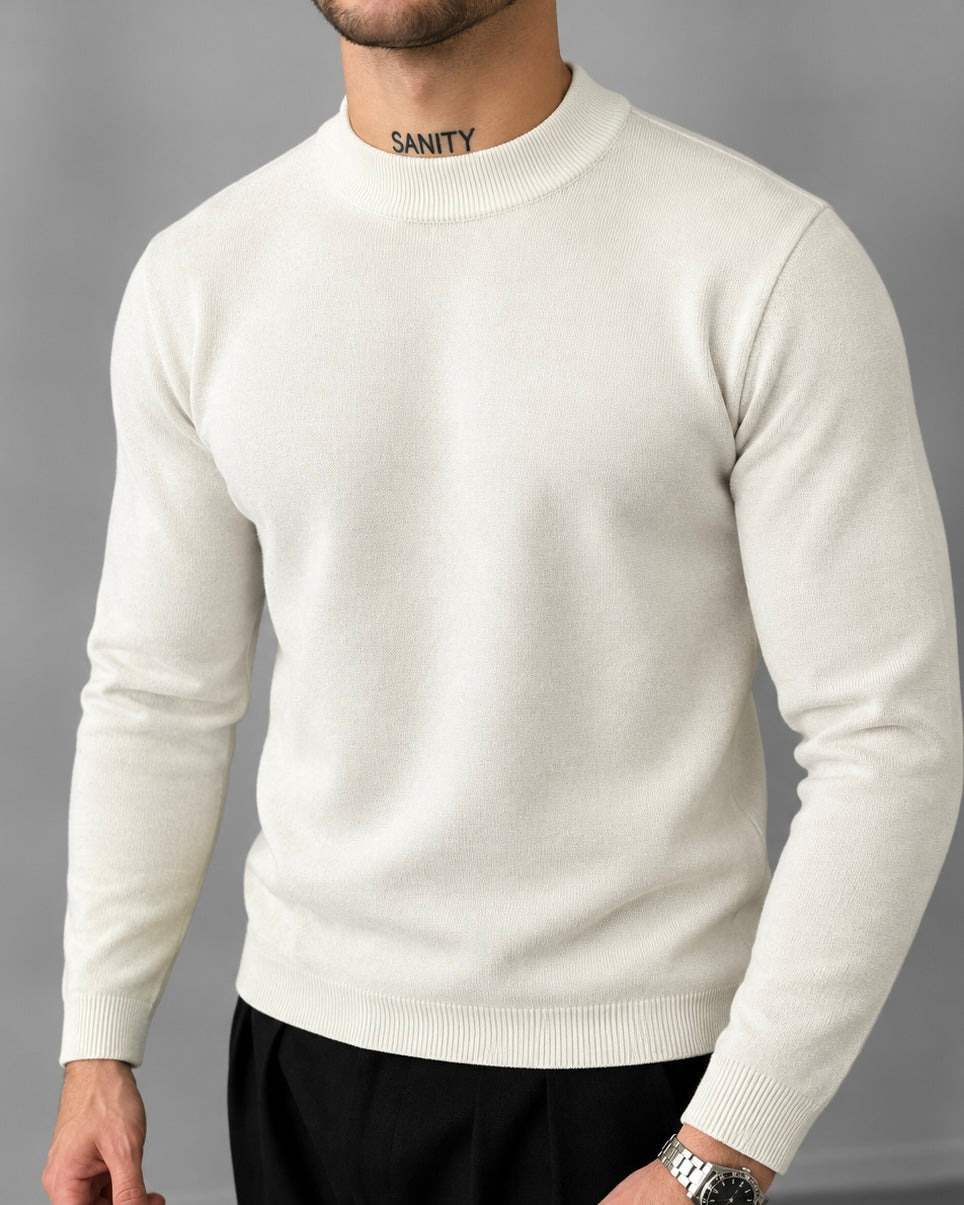 mock neck sweater
