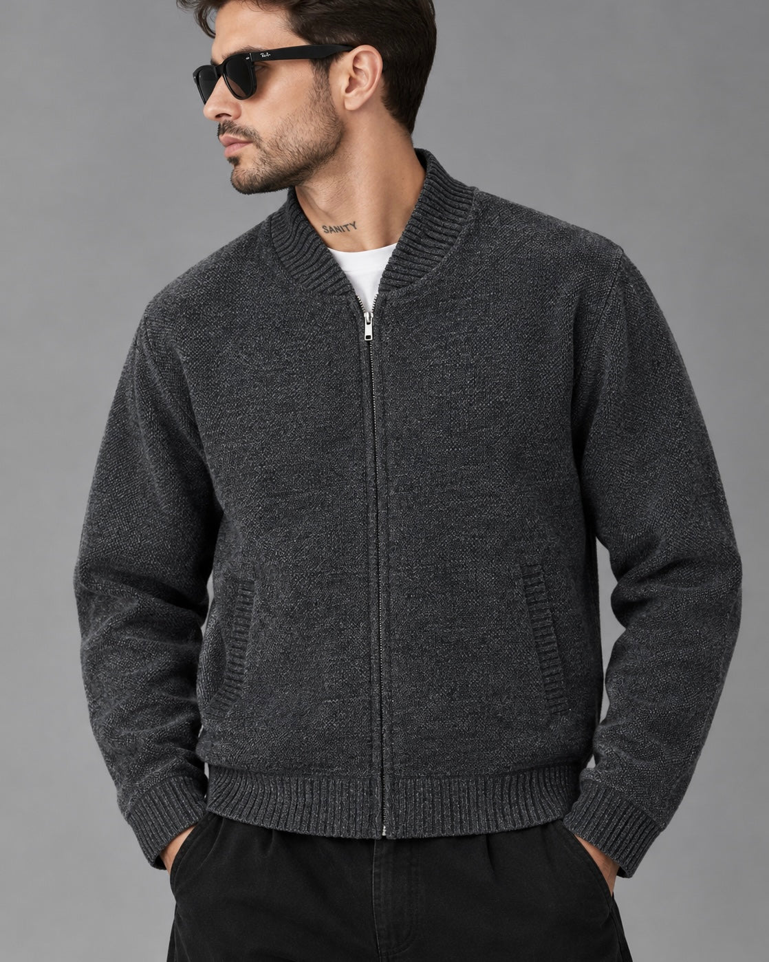 full zip sweater