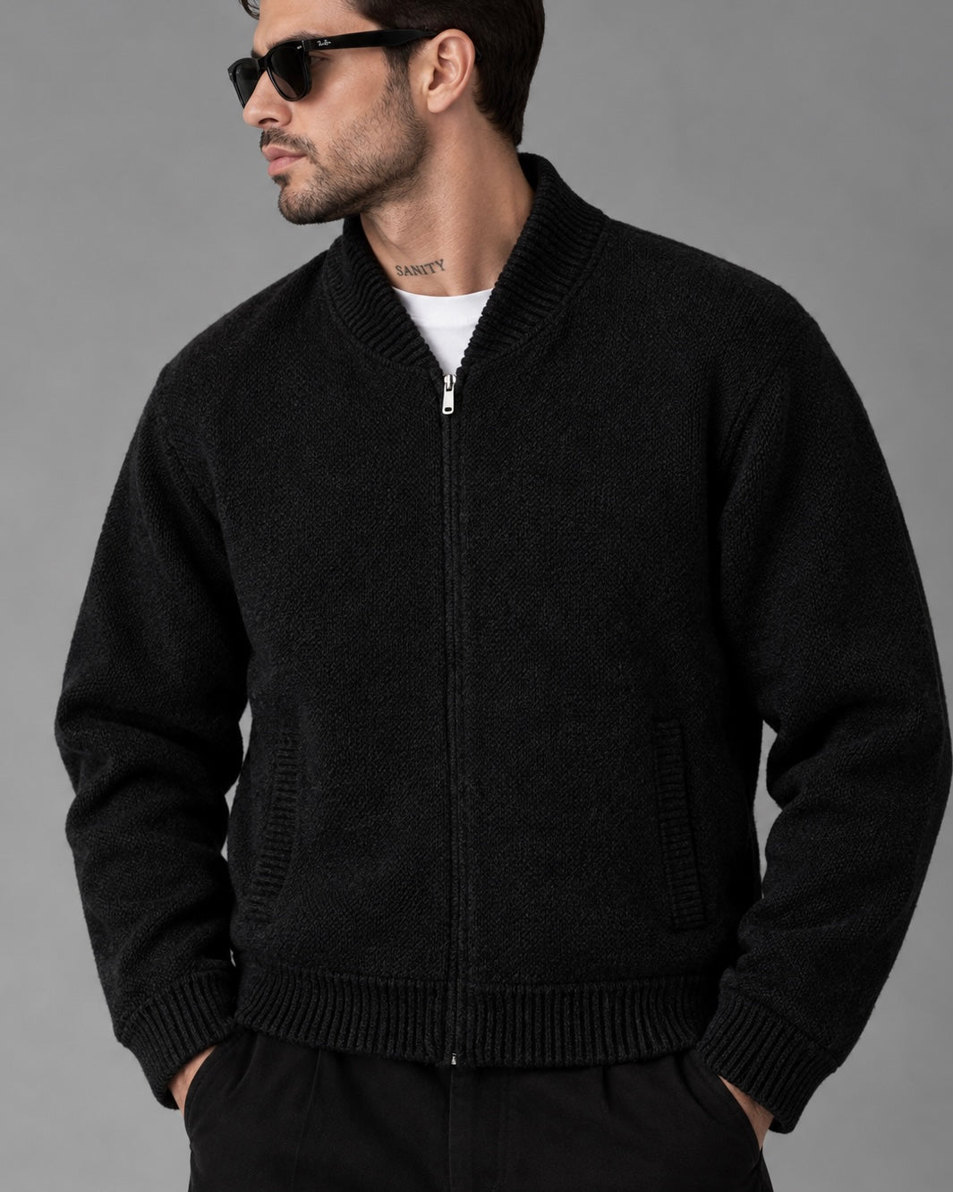 full zip sweater