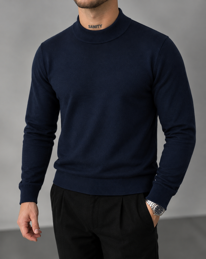 mock neck sweater