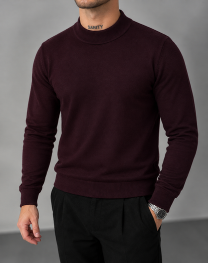 mock neck sweater