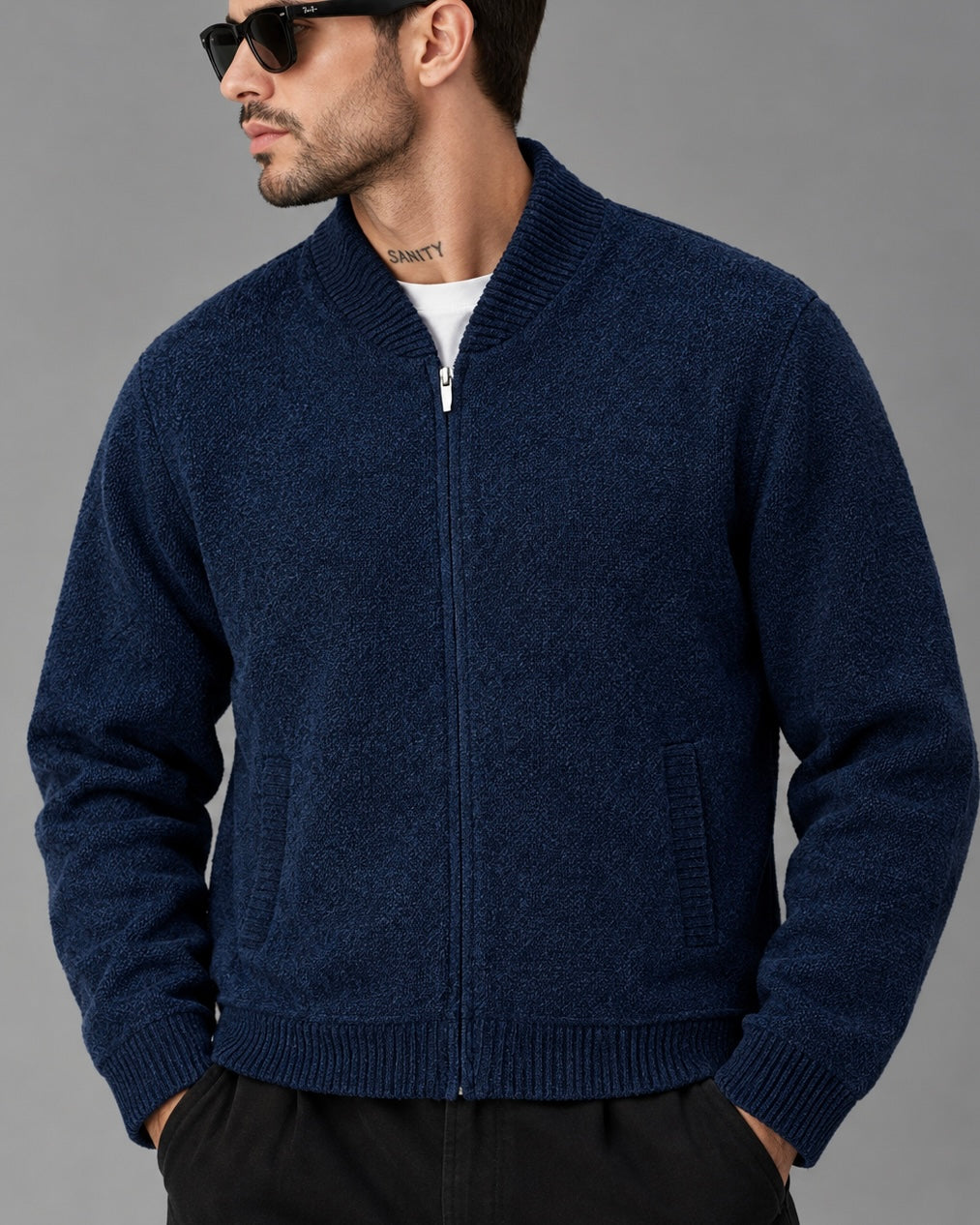 full zip sweater