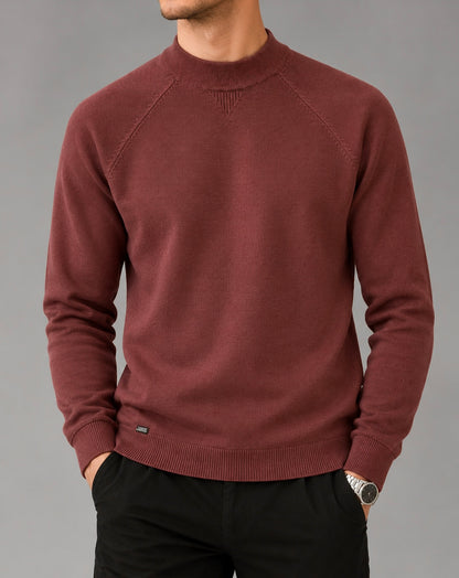 mock neck sweater