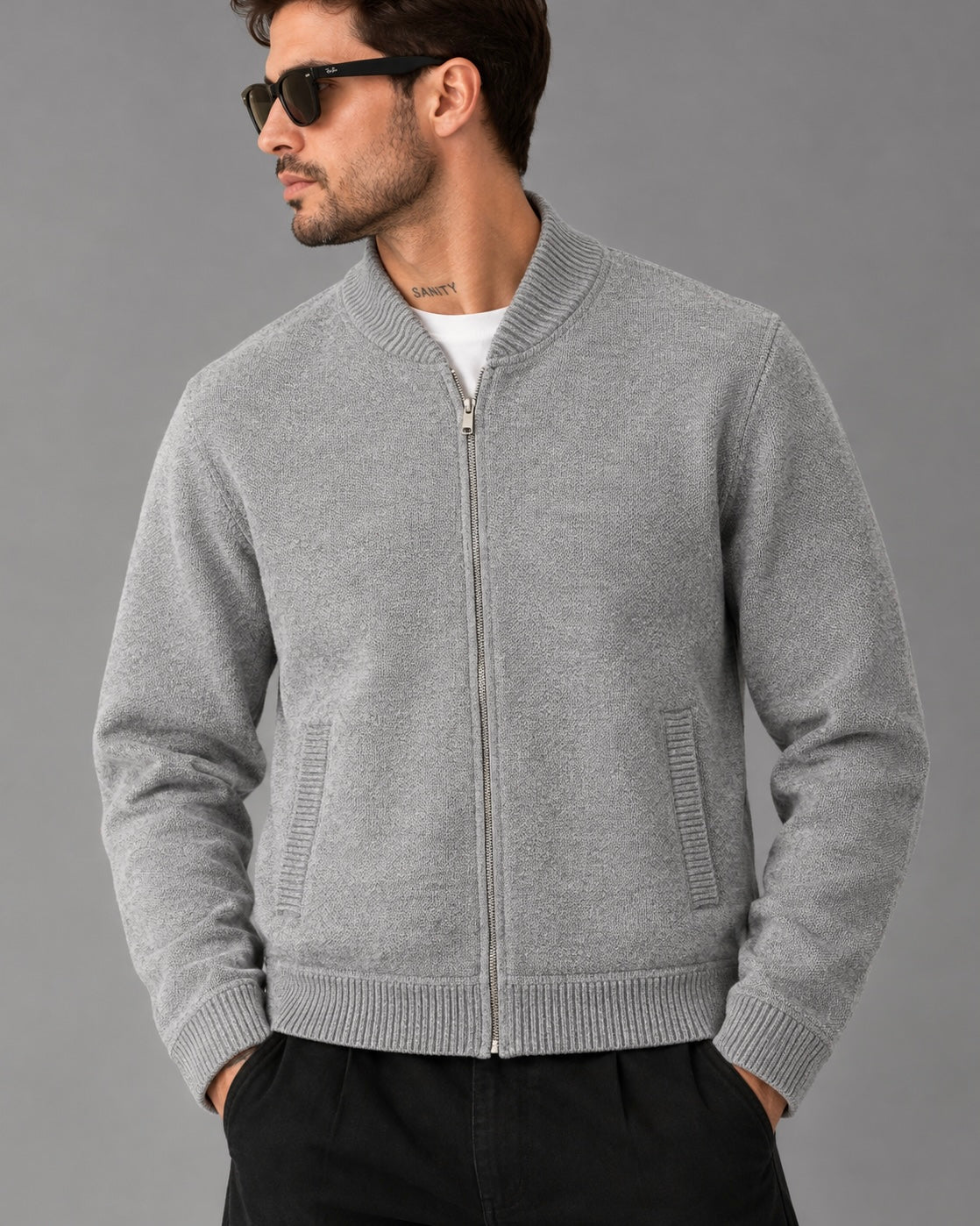 full zip sweater