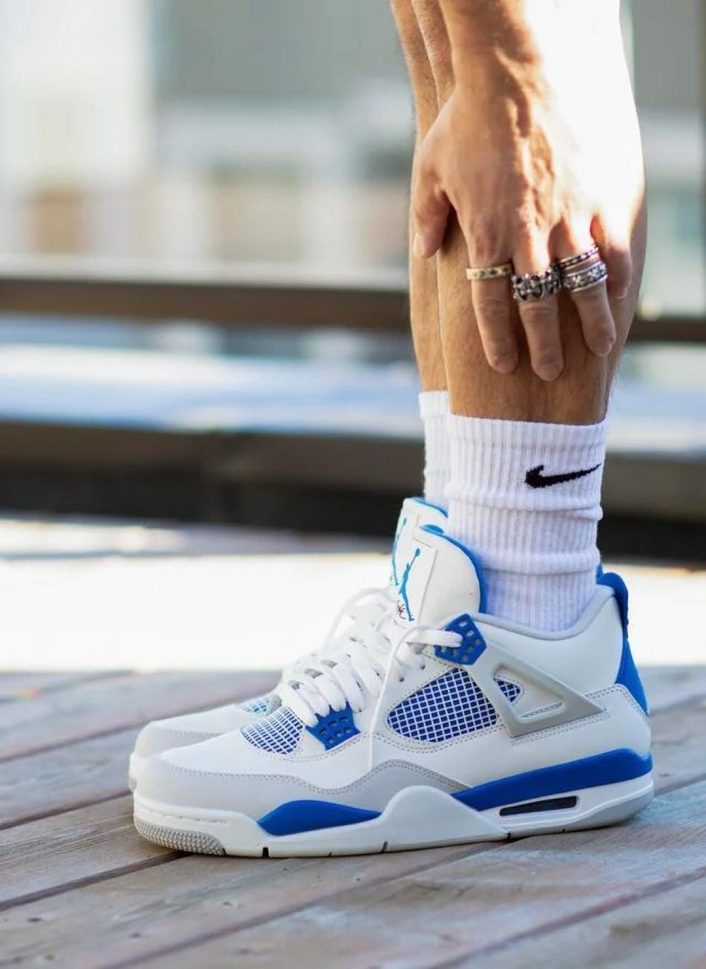 Air Jordan 4 retro ( military blue )