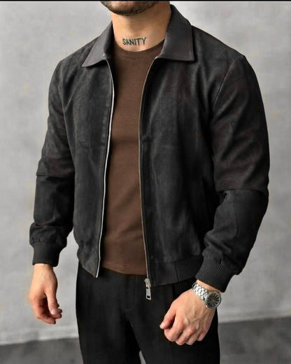 suede bomber jacket