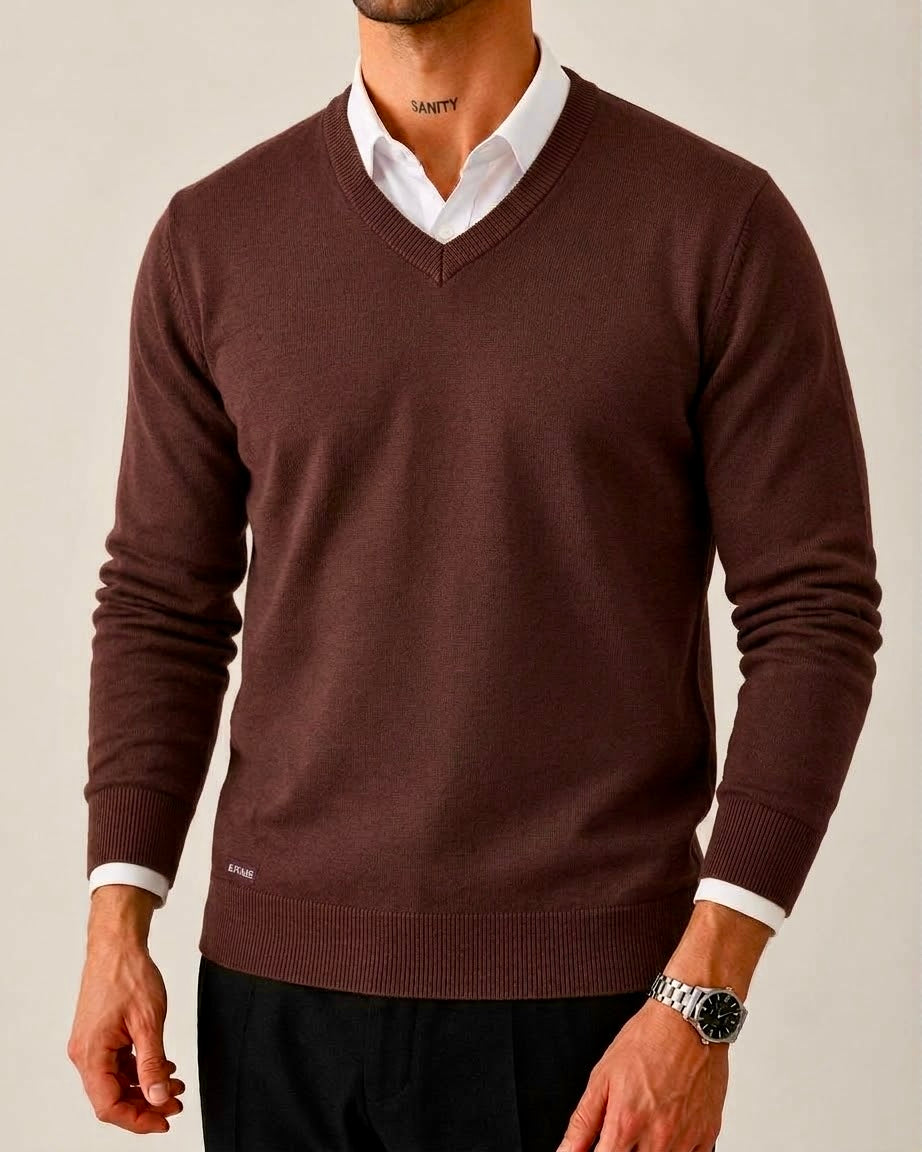 V-neck sweater