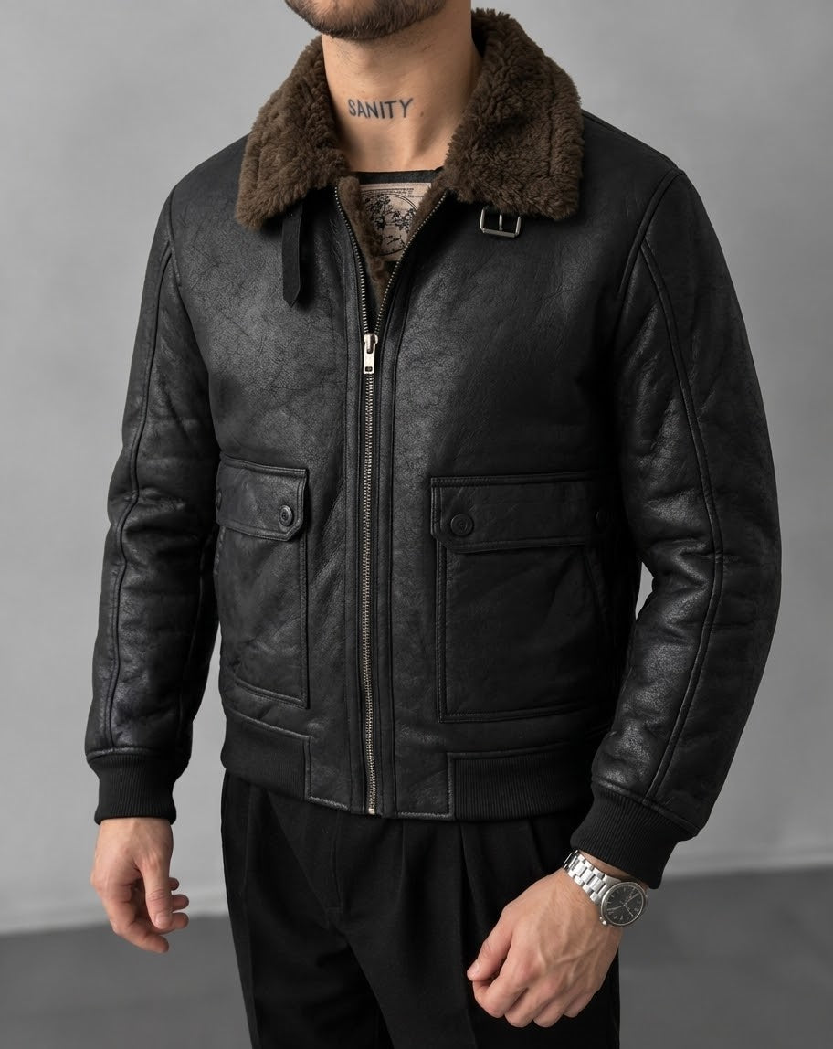 shearling collar